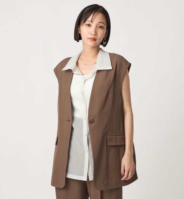 UNITED ARROWS green label relaxing「＜SEASONAL COLLECTION＞ノーラペル ジレ」|ベスト・ジレ|