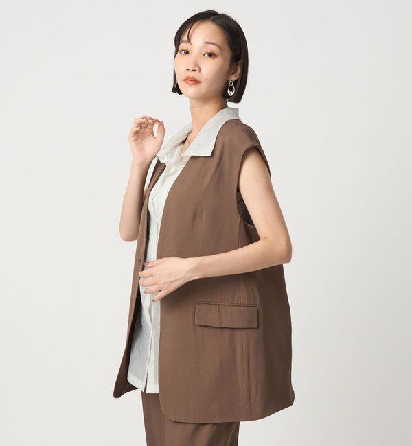 UNITED ARROWS green label relaxing「＜SEASONAL COLLECTION＞ノーラペル ジレ」|ベスト・ジレ|