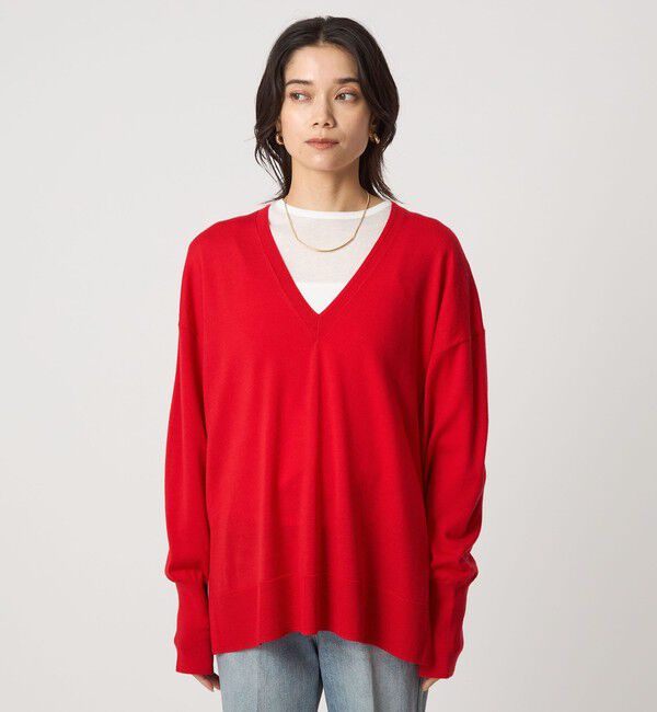 UNITED ARROWS green label relaxing「エブリニット Vネック ウォッシャブル」|ニット・セーター|