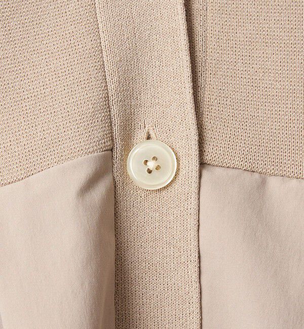 UNITED ARROWS green label relaxing「ドッキング ペプラム Vネック ニット カーディガン -ウォッシャブル-」|カーディガン|