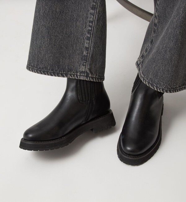 UNITED ARROWS green label relaxing「ストレッチ ショートブーツ 撥水」|ロングブーツ|