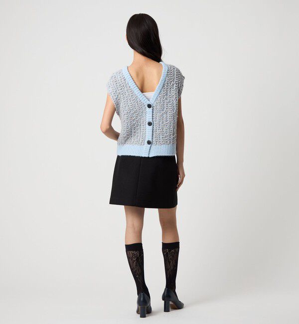 EMMEL REFINES「＜EMMEL REFINES＞EM ポコフワ 2WAY ニットベスト」|ニット・セーター|