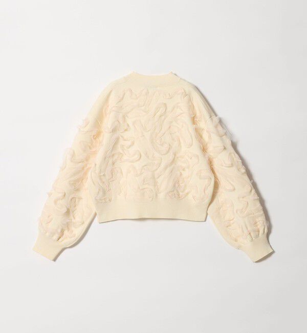 EMMEL REFINES「＜EMMEL REFINES＞EM HW チュールシシュウ スウェットライク ニット プルオーバー」|ニット・セーター|