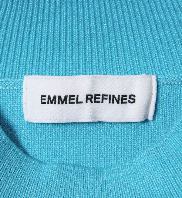 EMMEL REFINES「＜EMMEL REFINES＞EM HW チュールシシュウ スウェットライク ニット プルオーバー」|ニット・セーター|