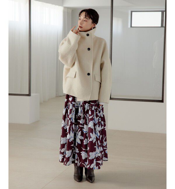 EMMEL REFINES「＜EMMEL REFINES＞EM スタンド シャギー ショートコート」|その他|