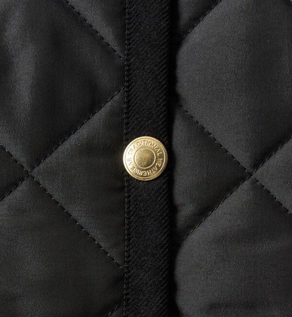 UNITED ARROWS green label relaxing「【別注】＜Traditional Weatherwear＞ARKLEY Aライン キルティング ショート コート」|ノーカラーコート|