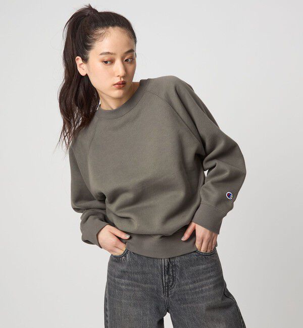 UNITED ARROWS green label relaxing「【別注】＜Champion＞CVC TF スウェット  プルオーバー」|スウェット・ジャージ|DK.GRAY