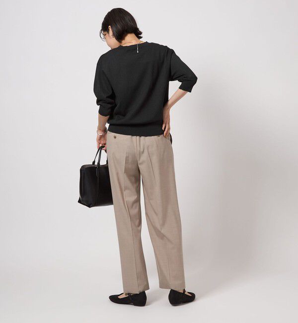 UNITED ARROWS green label relaxing「ブライトフォルム Vネック ニット プルオーバー」|ニット・セーター|