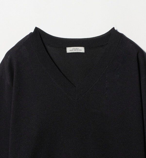 UNITED ARROWS green label relaxing「ブライトフォルム Vネック ニット プルオーバー」|ニット・セーター|