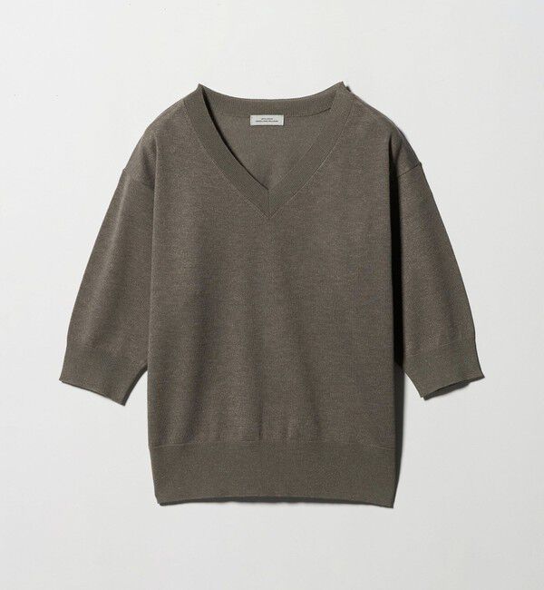 UNITED ARROWS green label relaxing「ブライトフォルム Vネック ニット プルオーバー」|ニット・セーター|