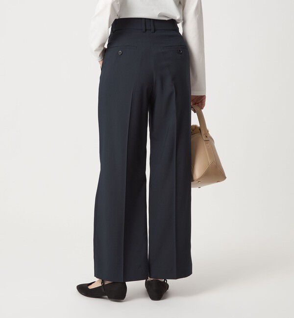 UNITED ARROWS green label relaxing「［size SHORT/TALLあり］キチントボトムス カバー ワイド パンツ」|スラックス|