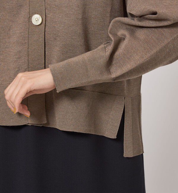 UNITED ARROWS green label relaxing「ブライトフォルム Vネック ニット カーディガン」|カーディガン|