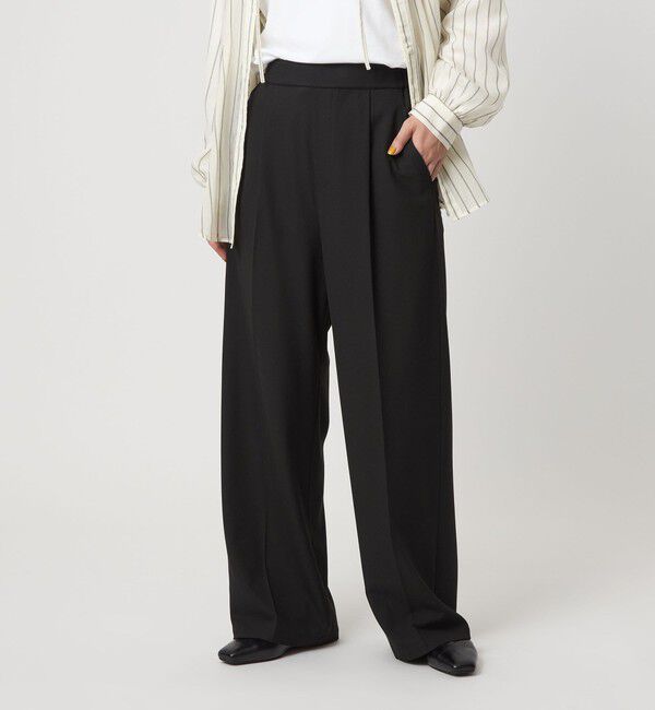 UNITED ARROWS green label relaxing「【WEB限定】＜at ease＞オルマイ ワイド パンツ マシンウォッシャブル ストレッチ 帯電防止」|その他|