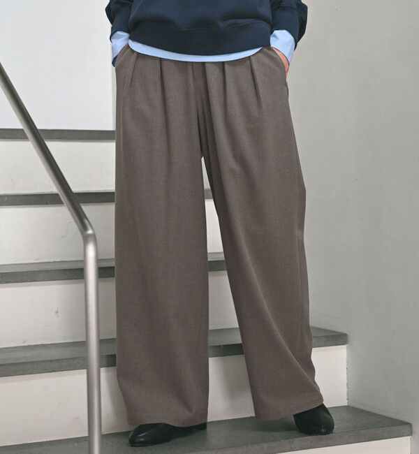 UNITED ARROWS green label relaxing「【WEB限定】＜at ease＞スラックス パンツ マシンウォッシャブル ストレッチ 帯電防止」|スラックス|