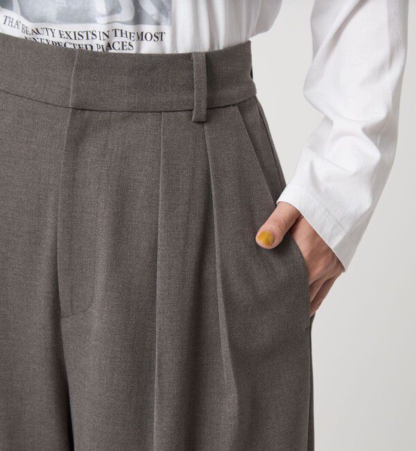 UNITED ARROWS green label relaxing「【WEB限定】＜at ease＞スラックス パンツ マシンウォッシャブル ストレッチ 帯電防止」|スラックス|