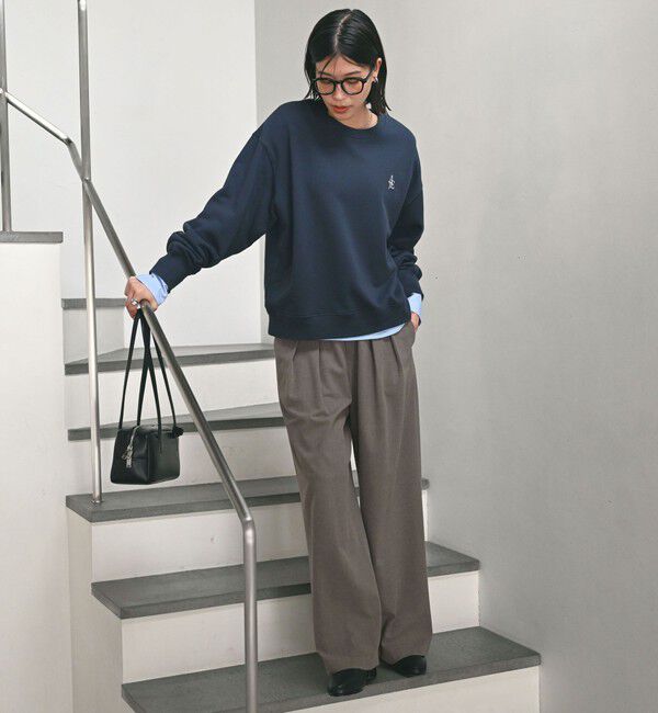 UNITED ARROWS green label relaxing「【WEB限定】＜at ease＞スラックス パンツ マシンウォッシャブル ストレッチ 帯電防止」|スラックス|