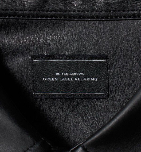 UNITED ARROWS green label relaxing「レザーライク ジャストルーズ シャツ」|シャツ・ブラウス|