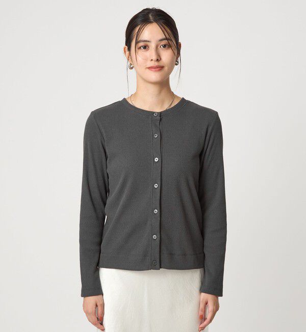UNITED ARROWS green label relaxing「メランジ ブークレ 2WAY カーディガン」|カーディガン|