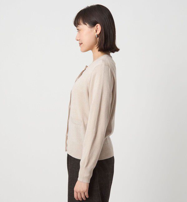 UNITED ARROWS green label relaxing「ラメ クルーネック ニット カーディガン ウォッシャブル」|カーディガン|