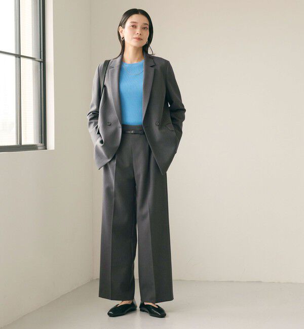 UNITED ARROWS green label relaxing「ダブルクロス ダブル ジャケット ウォッシャブル ストレッチ」|テーラードジャケット|