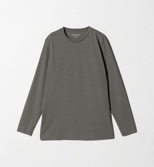 UNITED ARROWS green label relaxing「LONG FIBER COTTON クリア クルーネック 長袖 Tシャツ」|Tシャツ・カットソー|