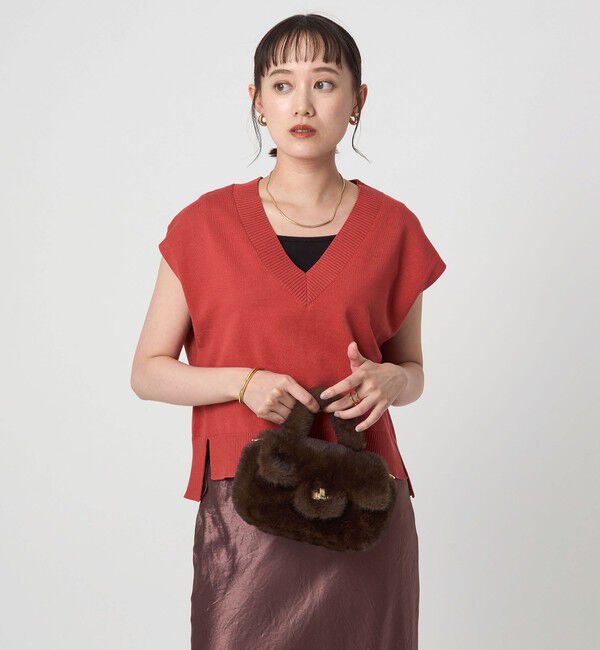 UNITED ARROWS green label relaxing「Vネック ニット ベスト」|ベスト・ジレ|