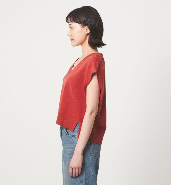 UNITED ARROWS green label relaxing「Vネック ニット ベスト」|ベスト・ジレ|