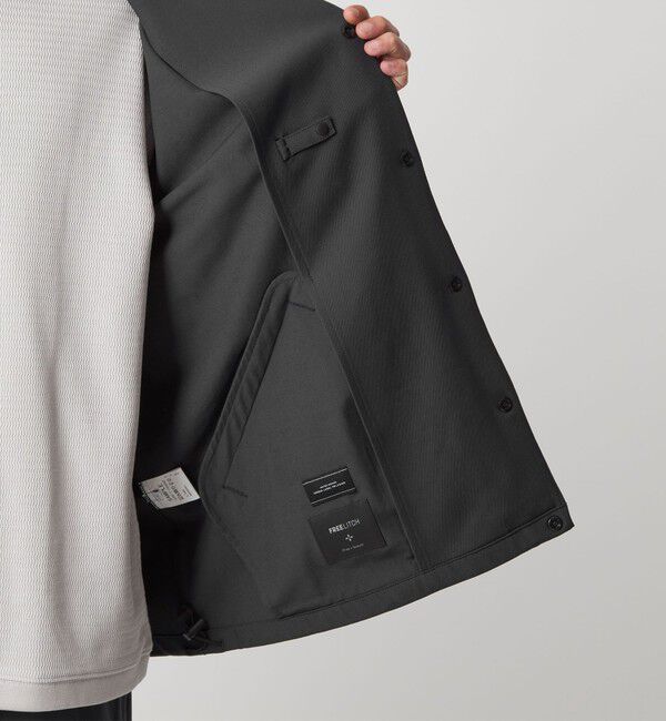 UNITED ARROWS green label relaxing「FREELITCH ノーカラー カーディガン -ストレッチ-」|カーディガン|