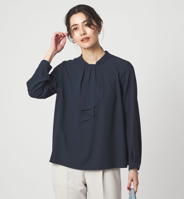 UNITED ARROWS green label relaxing「ネックタイ ロングスリーブ ブラウス」|シャツ・ブラウス|