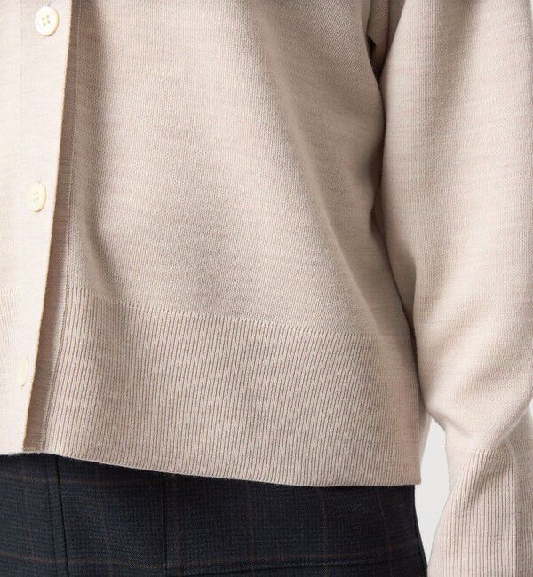 UNITED ARROWS green label relaxing「ウール スムース Vネック カーディガン ウォッシャブル」|カーディガン|