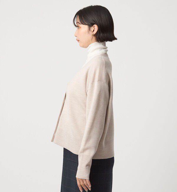 UNITED ARROWS green label relaxing「ウール スムース Vネック カーディガン ウォッシャブル」|カーディガン|