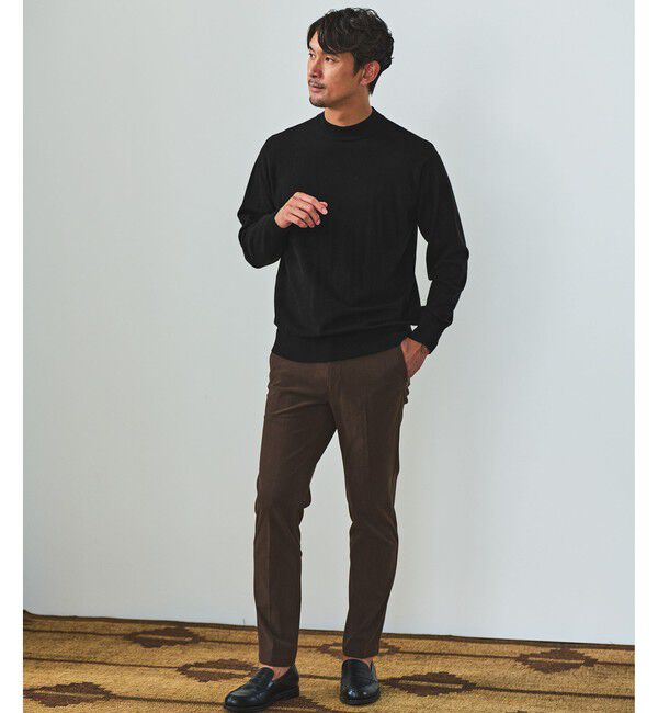 UNITED ARROWS green label relaxing「【WEB限定】JUST fit ジャケイン モックネック ニット」|ニット・セーター|