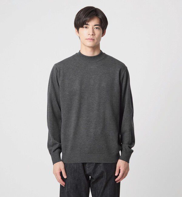 UNITED ARROWS green label relaxing「【WEB限定】JUST fit ジャケイン モックネック ニット」|ニット・セーター|