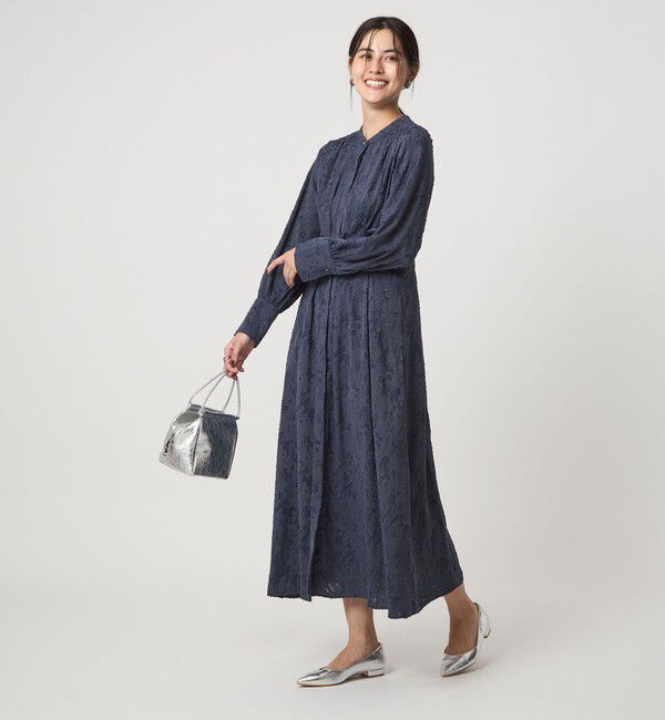 UNITED ARROWS green label relaxing「ジャカード ウエスト タック ワンピース 2」|ワンピース|