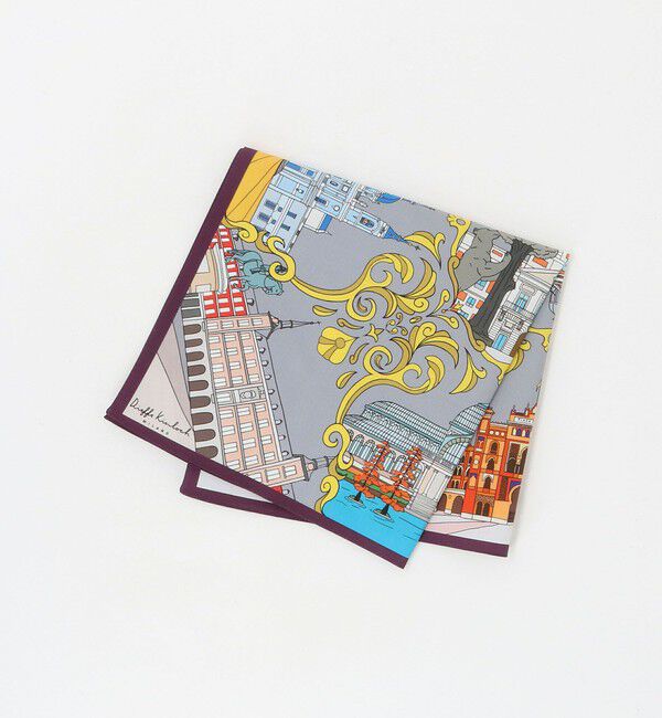 UNITED ARROWS green label relaxing「＜Dieffe Kinloch＞コットン プリント ハンカチ」|ハンカチ|その他1