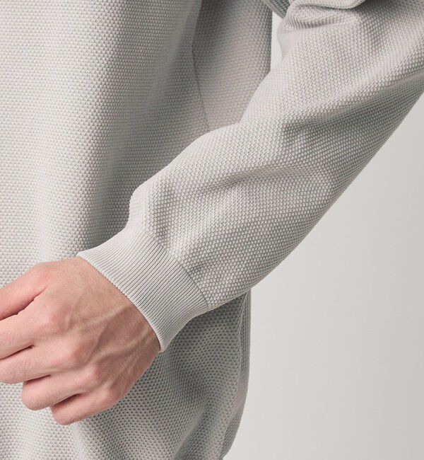 UNITED ARROWS green label relaxing「ポリエステル タック編み クルーネック 長袖 ニット」|ニット・セーター|