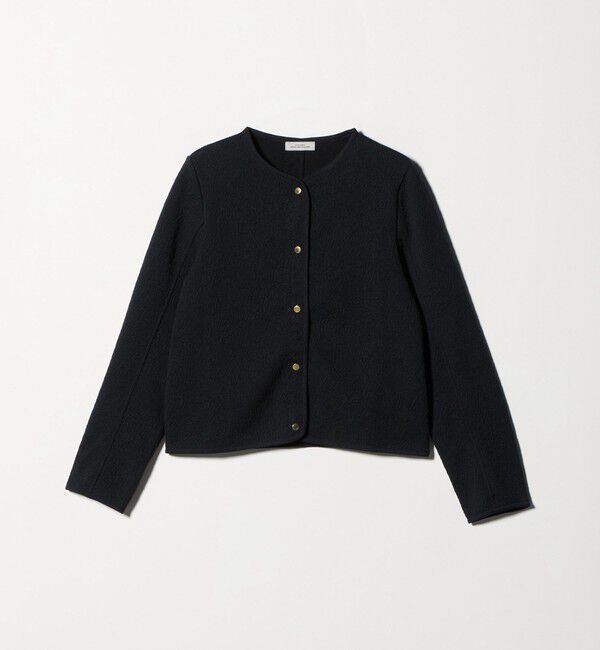 UNITED ARROWS green label relaxing「ブリスタージャカード ノーカラー カットソー カーディガン」|カーディガン|