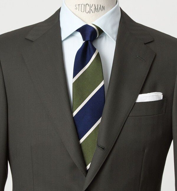 UNITED ARROWS green label relaxing「GLR ジャパン タンゴ 8.0cm ストライプ2 ネクタイ」|ネクタイ・蝶ネクタイ|NAVY