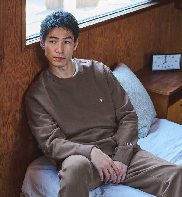 UNITED ARROWS green label relaxing「【別注】＜Champion＞クルーネック 長袖 スウェット」|スウェット・ジャージ|DK.BROWN