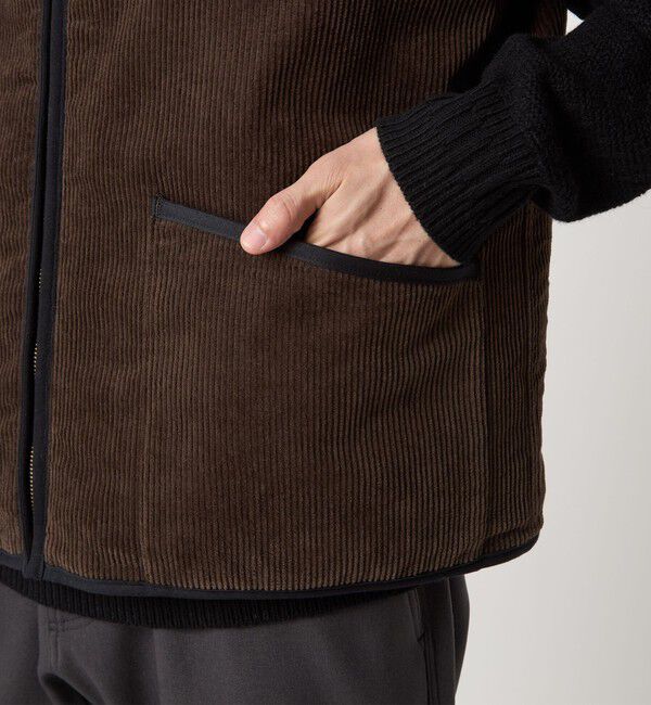 UNITED ARROWS green label relaxing「【別注】＜Barbour＞リバーシブル フェイクファー コーデュロイ ベスト」|その他|