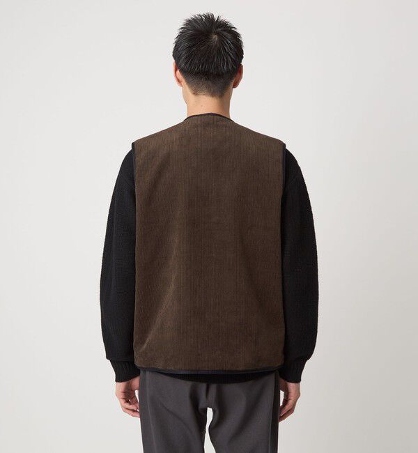 UNITED ARROWS green label relaxing「【別注】＜Barbour＞リバーシブル フェイクファー コーデュロイ ベスト」|その他|