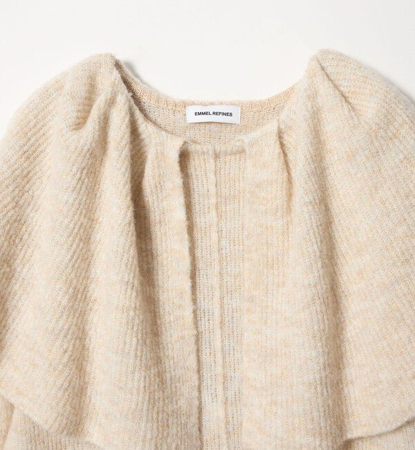 EMMEL REFINES「＜EMMEL REFINES＞EM ケープエリ ニット プルオーバー」|ニット・セーター|