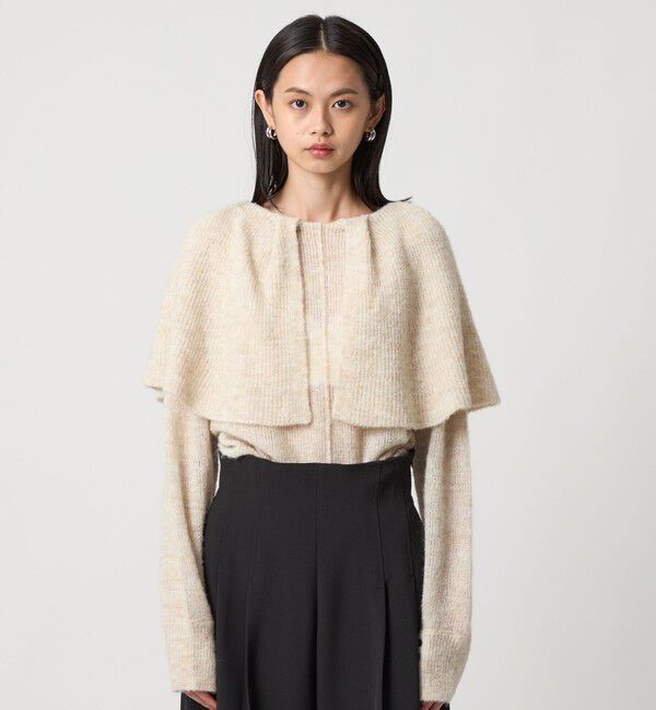 EMMEL REFINES「＜EMMEL REFINES＞EM ケープエリ ニット プルオーバー」|ニット・セーター|