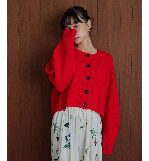 EMMEL REFINES「＜EMMEL REFINES＞EM カタアゼ ボタン カーディガン」|カーディガン|