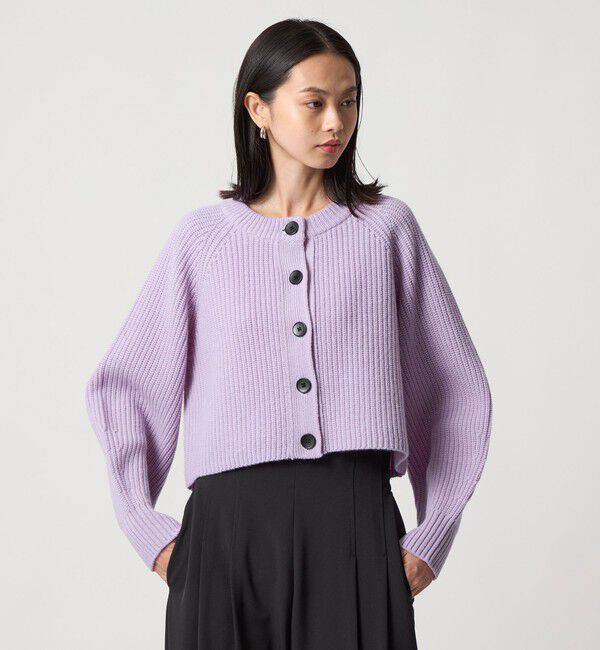 EMMEL REFINES「＜EMMEL REFINES＞EM カタアゼ ボタン カーディガン」|カーディガン|