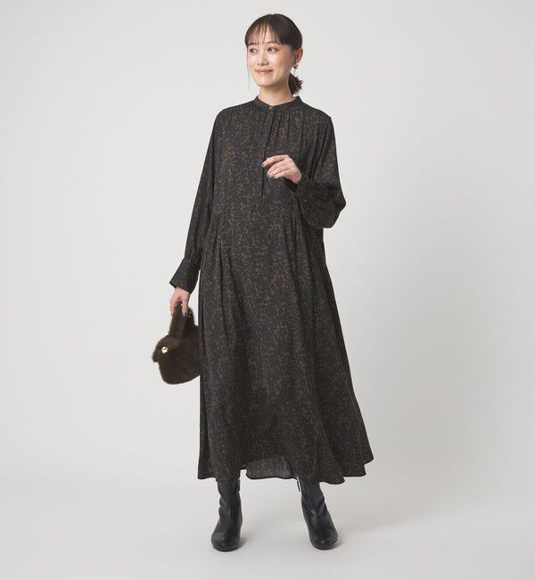 UNITED ARROWS green label relaxing「キリカエ ギャザー ワンピース 3」|ドレス|その他1