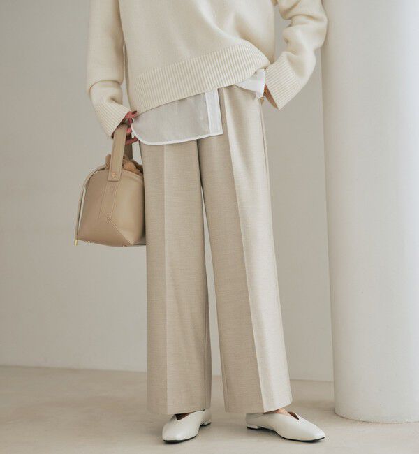 UNITED ARROWS green label relaxing「［size SHORT/TALLあり］ニーハイフレアパンツ ウラキモウ」|その他|NATURAL