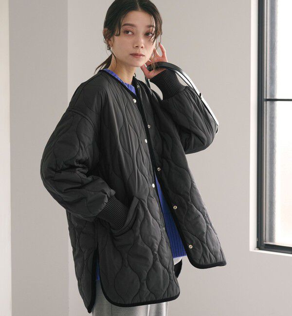 UNITED ARROWS green label relaxing「［size SHORTあり］リバーシブル キルティング ブルゾン ウォッシャブル 撥水」|ブルゾン・スタジャン|BLACK