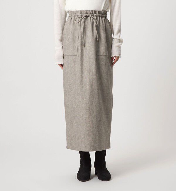 UNITED ARROWS green label relaxing「［size SHORTあり］ツイードライク スカート マシンウォッシャブル 帯電防止」|タイト|