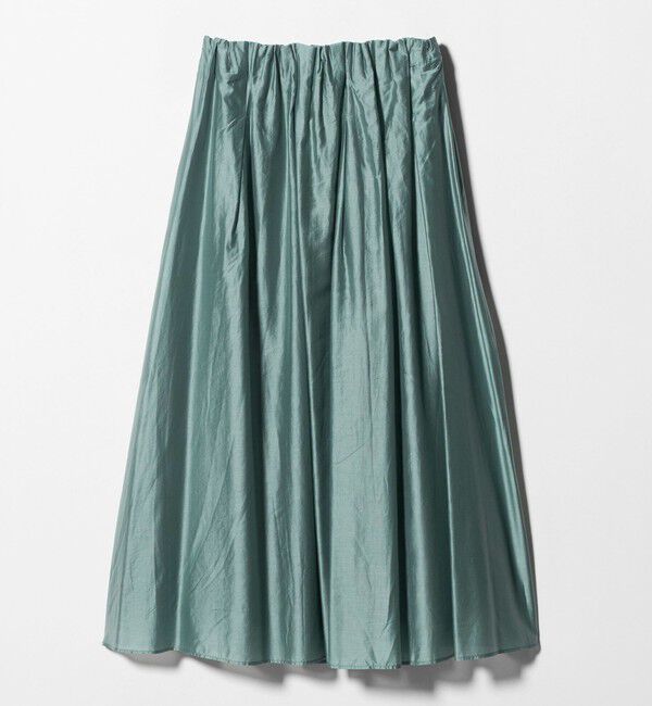 UNITED ARROWS green label relaxing「［size SHORTあり］チンツシアー ギャザー スカート」|フレア|